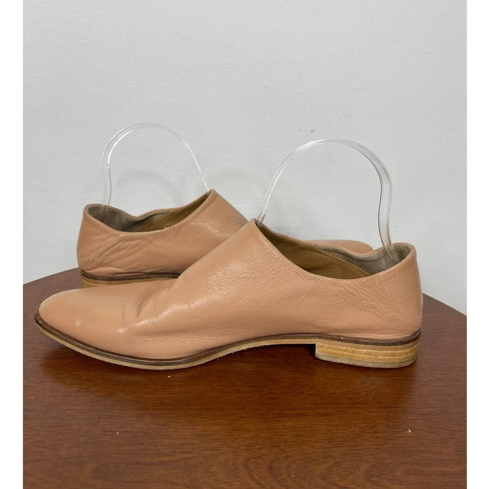 Everlane The Modern Babo Leather Flats in Blush Size 9
